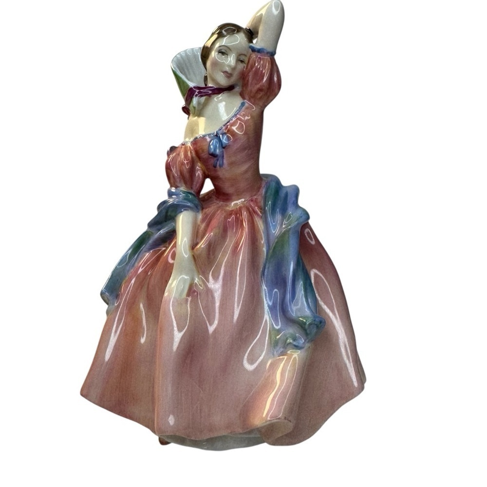 Vintage 1952 Royal Doulton May Time Figurine HN2113 Pink Blue Bone China